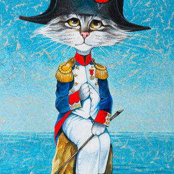 Malerei mit dem Titel "Napoleon" von Alexander Ishchenko, Original-Kunstwerk, Acryl