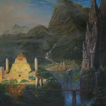 제목이 "“City of Atlantis""인 미술작품 Alexander Sophiex로, 원작, 기름