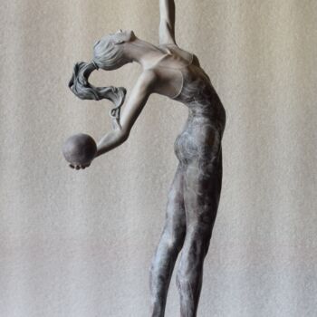 Escultura intitulada "Expression in dance." por Alexandr Karat, Obras de arte originais, Bronze