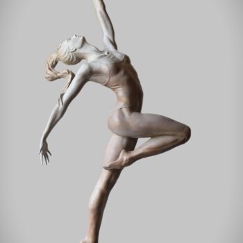 Sculpture titled "NIKA(2023)" by Alexandr Karat, Original Artwork, Bronze