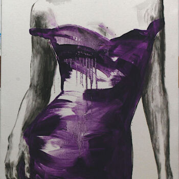 "Evening Dress II" başlıklı Tablo Alexandr Klemens tarafından, Orijinal sanat, Petrol