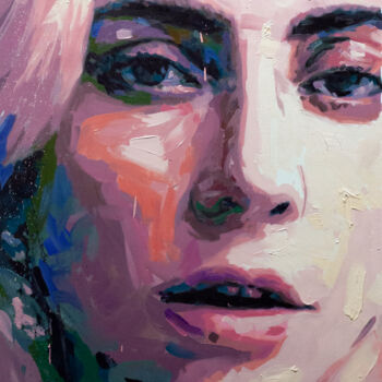 Pittura intitolato "Lady Gaga" da Alexandr Klemens, Opera d'arte originale, Olio