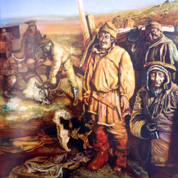 Pittura intitolato "Alkatvaam" da Alexandr Moskvitin, Opera d'arte originale, Olio