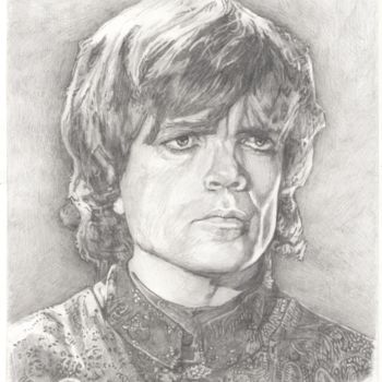 Drawing titled "Tyrion Lannister" by Alexandr Zotin, Original Artwork, Pencil