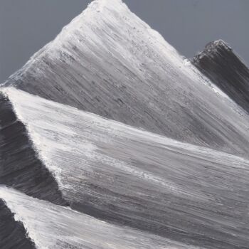 Pittura intitolato "The mountains" da Alexandra Amelchenko (As_Art), Opera d'arte originale, Acrilico Montato su Telaio per…
