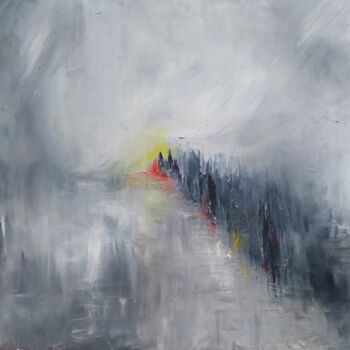 Painting titled "Tempesta Il" by Alexandra Berjonval, Original Artwork, Oil