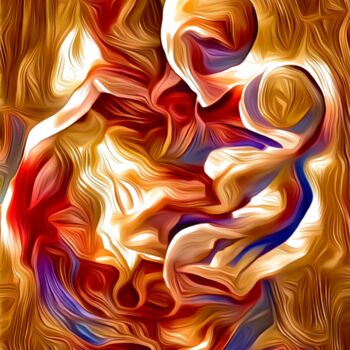 Digital Arts titled "Mother and Child" by Alexandra Bloodworth, Original Artwork, AI generated image