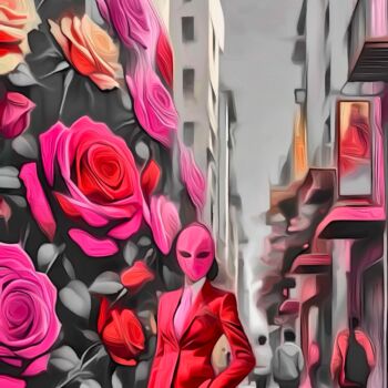 Arte digitale intitolato "“Pretty Streets” 1" da Alexandra Bloodworth, Opera d'arte originale, Collage digitale