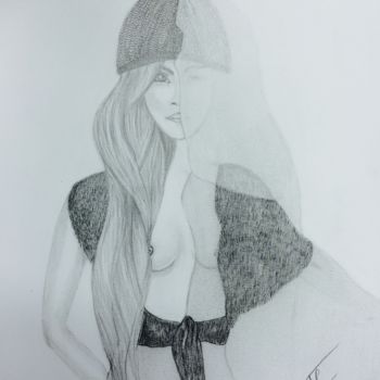 Drawing titled "DÉSIRÉE " pour que…" by Alexandra Cecconi, Original Artwork, Graphite