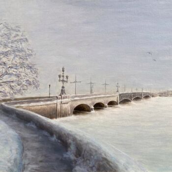 Pintura titulada "Winter in St. Peter…" por Alexandra Da, Obra de arte original, Oleo