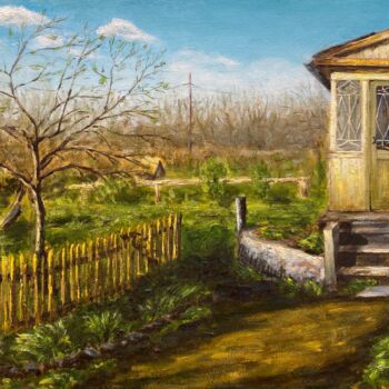 Pintura titulada "Spring in the villa…" por Alexandra Da, Obra de arte original, Oleo