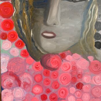 Peinture intitulée "Fémin-in La sirène…" par Alexandra Falaise, Œuvre d'art originale, Huile