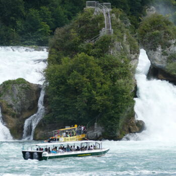 Fotografia intitulada "Wasserfall Schweiz" por Alexandra Joseph, Obras de arte originais, Fotografia digital