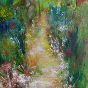 Painting titled "Pathway" by Alexandra Petropoulou, Original Artwork, Acrylic