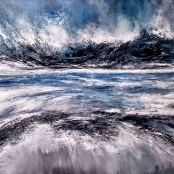 Картина под названием "NEW RAIN IN EMPTY M…" - Alexandra Petropoulou, Подлинное произведение искусства, Акрил