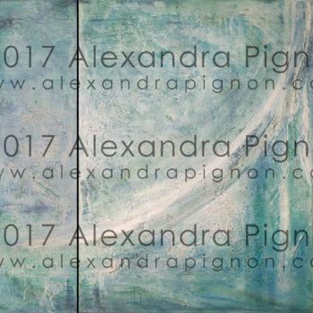 Ζωγραφική με τίτλο "To The North - 2017" από Alexandra Pignon, Αυθεντικά έργα τέχνης, Ακρυλικό Τοποθετήθηκε στο Ξύλινο φορεί…