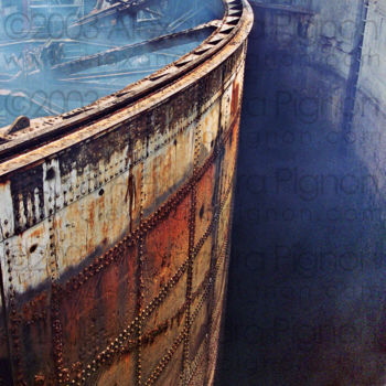 Photography titled "Sluice Gate - 2003" by Alexandra Pignon, Original Artwork, Analog photography Mounted on Aluminium