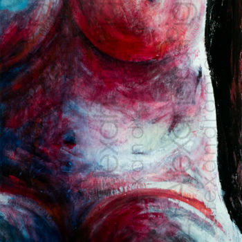 Painting titled "My Body ( Is There…" by Alexandra Pignon, Original Artwork, Lacquer Mounted on Other rigid panel