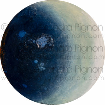 Painting titled "Proxima  - 2021" by Alexandra Pignon, Original Artwork, Lacquer
