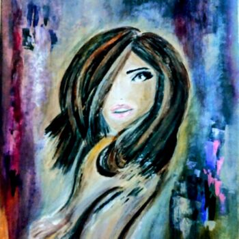 Картина под названием "It's Me" - Alexandra Roberts, Подлинное произведение искусства, Акрил