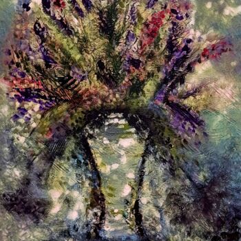 Painting titled "Summer Bouquet" by Alexandra Roberts, Original Artwork, Acrylic