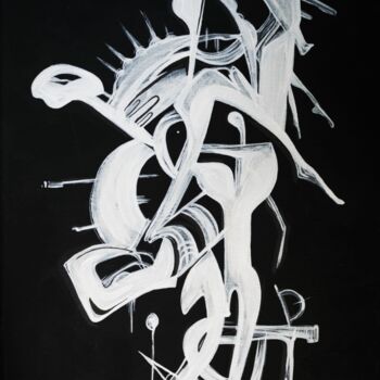 Peinture intitulée "Crier" par Alexandra Stoleru, Œuvre d'art originale, Acrylique