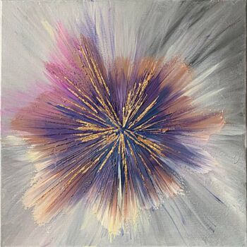 Pittura intitolato "Flower Infinity" da Alexandra Yakunina, Opera d'arte originale, Acrilico