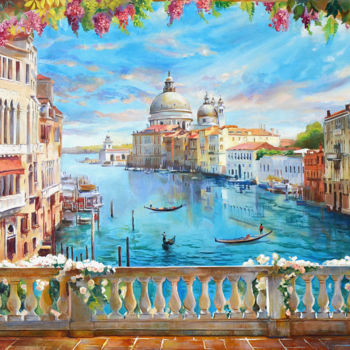 Peinture intitulée "Venice, a place of…" par Alexandra Yaremenko, Œuvre d'art originale, Huile
