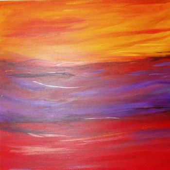 Peinture intitulée "Setting Sun 2#" par Alexandra Sharrock, Œuvre d'art originale, Huile