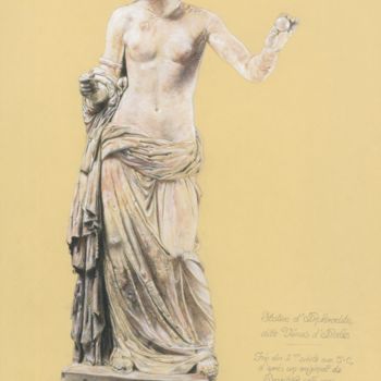Dessin intitulée "Aphrodite dite Vénu…" par Alexandra Smis, Œuvre d'art originale, Conté