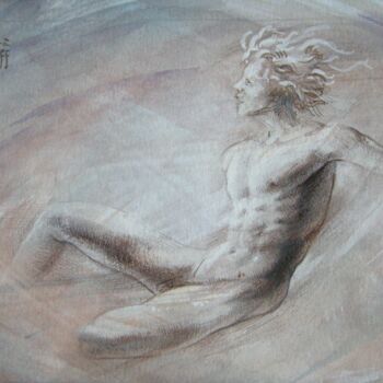 Desenho intitulada "Etude pour Isaïe XX…" por Alexandre Barberà-Ivanoff, Obras de arte originais, Tinta
