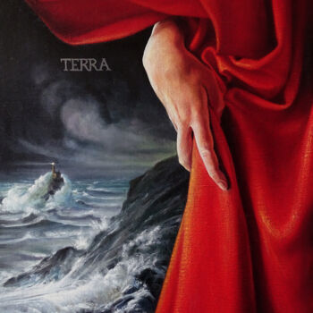 Картина под названием "Scène IV Terra" - Alexandre Barberà-Ivanoff, Подлинное произведение искусства, Масло Установлен на Де…