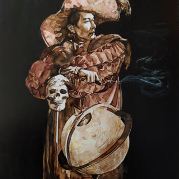 Pintura titulada "Etude pour "L'Espri…" por Alexandre Barberà-Ivanoff, Obra de arte original, Tinta