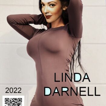 Digital Arts titled "LINDA DARNELL 2022" by Alexandre Csar, Original Artwork, Digital Painting