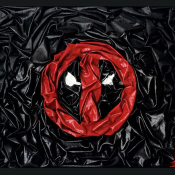 Painting titled "Deadpool" by Alexandre Descamps, Original Artwork, Acrylic