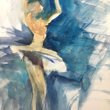 Ζωγραφική με τίτλο "N°616 Giselle 2. #A…" από Alexandre Dumitrescu, Αυθεντικά έργα τέχνης, Ακουαρέλα