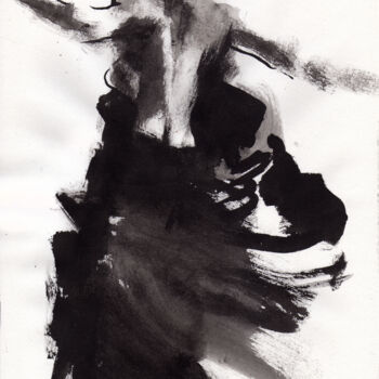 Malarstwo zatytułowany „N°921 Danse” autorstwa Alexandre Dumitrescu, Oryginalna praca, Atrament