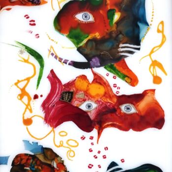 「Carnival music」というタイトルの絵画 Alexandre H.によって, オリジナルのアートワーク, アクリル