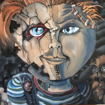 Painting titled "Chucky" by Alexandre Le Saint, Original Artwork