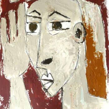 Pintura titulada "Ecoute..." por Alexandre Lepage, Obra de arte original, Otro