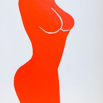 Peinture intitulée "Abstract Nude 6-22" par Alexandre Moore Rockefeller, Œuvre d'art originale, Acrylique