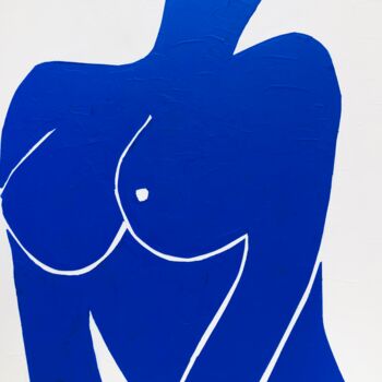 Schilderij getiteld "Abstract Nude 2-22" door Alexandre Moore Rockefeller, Origineel Kunstwerk, Acryl
