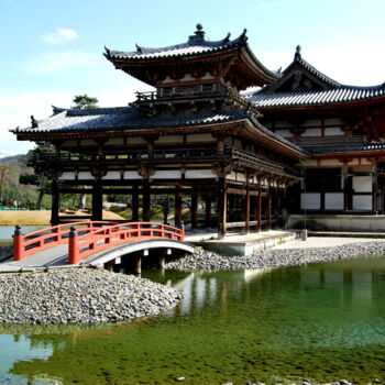 Fotografia intitolato "Temple à Kyoto" da Alexandre Pons, Opera d'arte originale