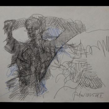 Картина под названием "crayon dessin origi…" - Alexandre Sacha Putov (1940-2008) Benezi, Подлинное произведение искусства, М…