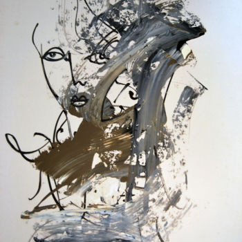 Ζωγραφική με τίτλο "huile sur papier AR…" από Alexandre Sacha Putov (1940-2008) Benezi, Αυθεντικά έργα τέχνης