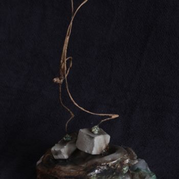 Sculpture titled "Lava runner" by Alexandre Pinhel, Original Artwork, Metals