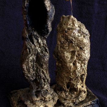 Skulptur mit dem Titel "Together forever" von Alexandre Pinhel, Original-Kunstwerk, Metalle