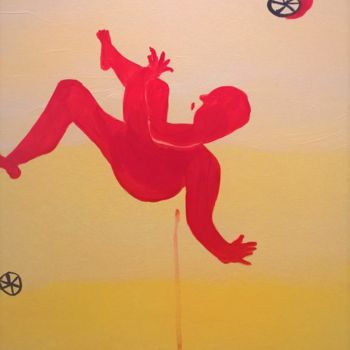 Schilderij getiteld "La chute" door Alexandrina Leitao, Origineel Kunstwerk, Acryl