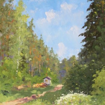 Painting titled "Forest" by Alexander Alexandrovsky, Original Artwork