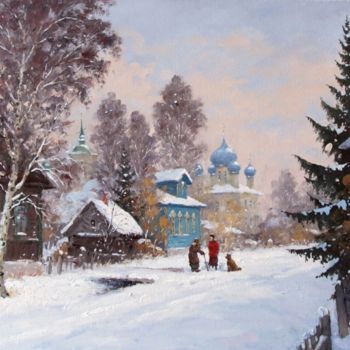Pintura titulada "Kargopol.Onezhskaya…" por Alexander Alexandrovsky, Obra de arte original